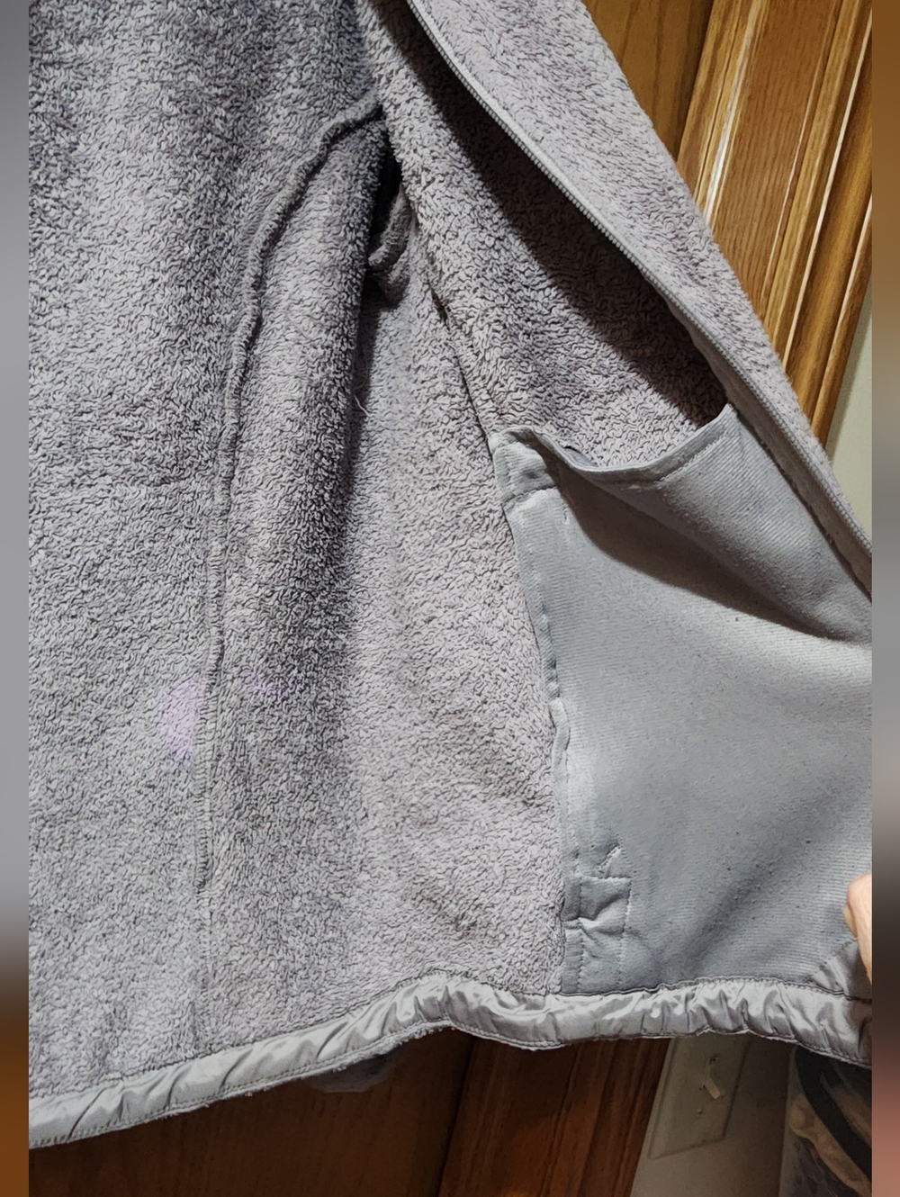 The North Face Osito 2 full-zip fleece Light Gray Fuzzy Jacket Small - Picture 3 of 11